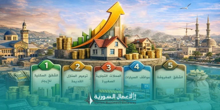 5 مشاريع عقارية صغيرة يمكن أن تحقق عوائد جيدة في سوريا
