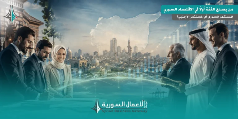 من يصنع الثقة أولاً في الاقتصاد السوري: المستثمر السوري أم المستثمر الأجنبي؟