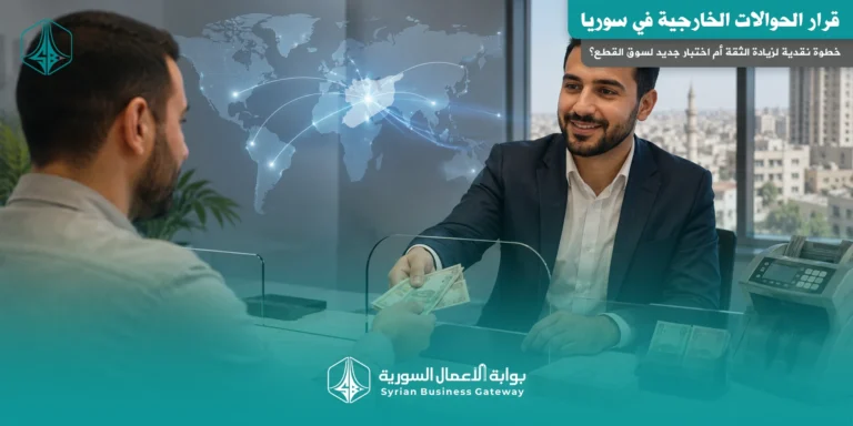 قرار الحوالات الخارجية في سوريا: خطوة نقدية لزيادة الثقة أم اختبار جديد لسوق القطع؟