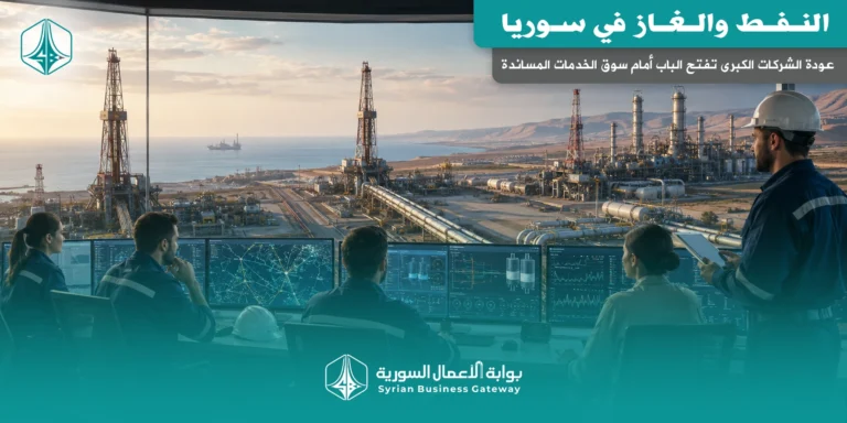 النفط والغاز في سوريا: عودة الشركات الكبرى تفتح الباب أمام سوق الخدمات المساندة