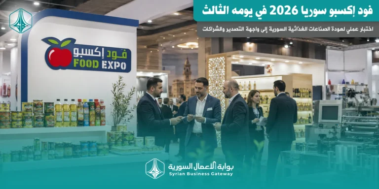 فود إكسبو سوريا 2026 في يومه الثالث: اختبار عملي لعودة الصناعات الغذائية السورية إلى واجهة التصدير والشراكات