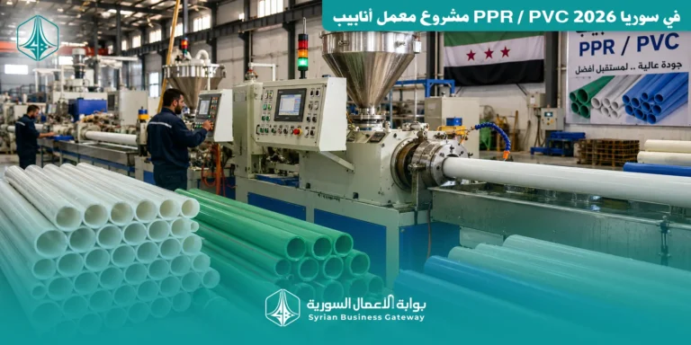 دراسة جدوى أولية لمشروع معمل أنابيب PPR / PVC في سوريا 2026