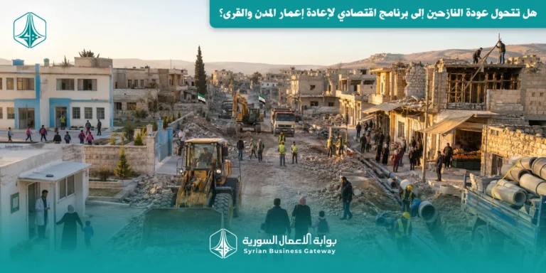 682 مشروعاً تبحث عن التمويل: هل تتحول عودة النازحين إلى برنامج اقتصادي لإعادة إعمار المدن والقرى؟