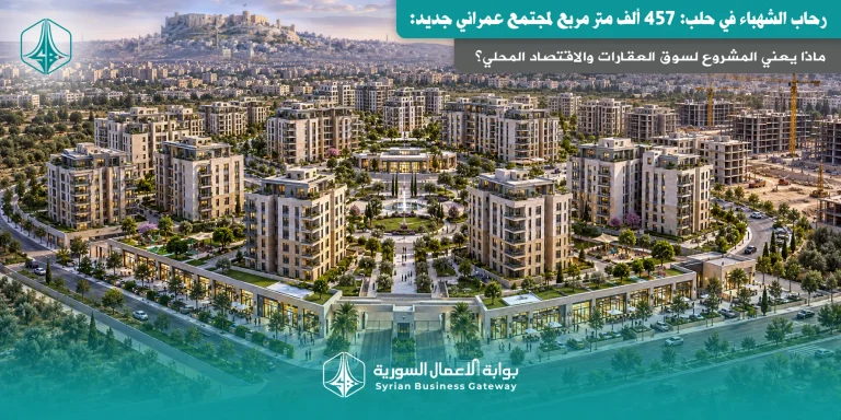 رحاب الشهباء في حلب: 457 ألف متر مربع لمجتمع عمراني جديد: ماذا يعني المشروع لسوق العقارات والاقتصاد المحلي؟
